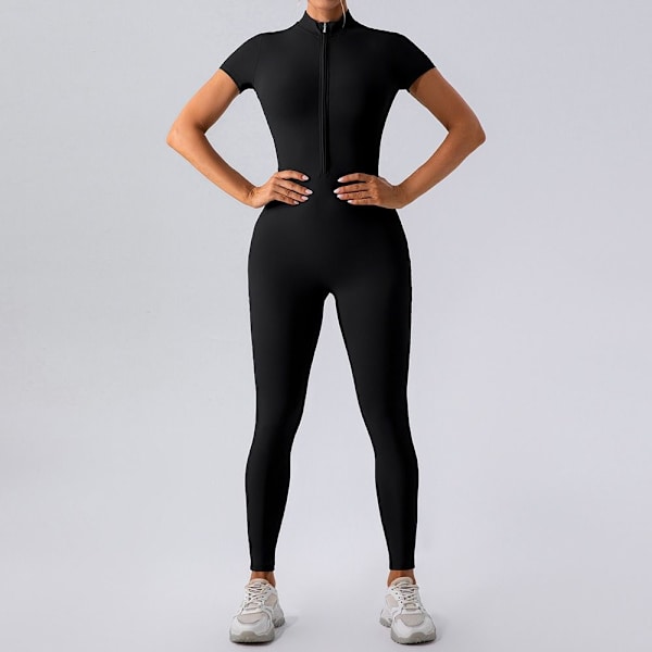 [LCS] Træningstøj Bodysuits SORT L Sort L Black