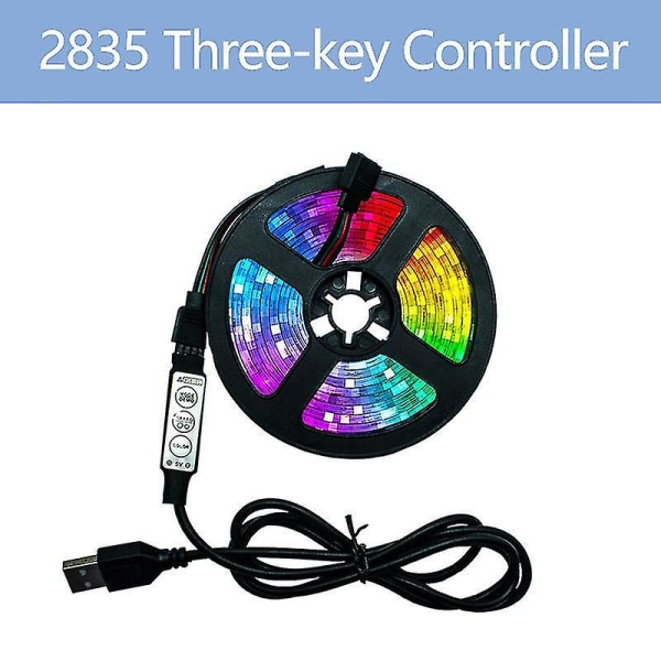 5M 3-tasters LED-lys fleksibel stripe USB infrarød kontroll RGB SMD2