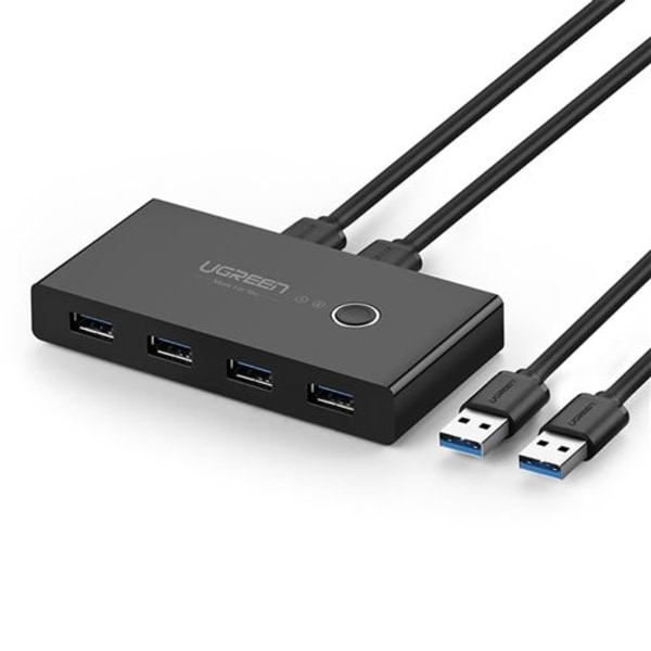 (#23) USB-switch Väljare 2 USB-portar Delar 4 USB-portar Switch