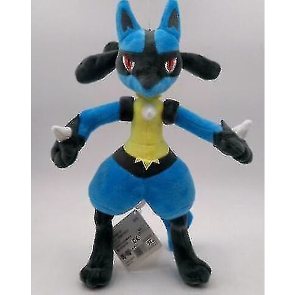Blå Lucario mjuk plyschdocka söt djur gosedjur julklapp