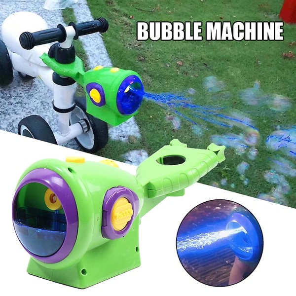 Lättvikt Cykel Bubbelmaskin Lysande Automatisk Bubbelmaskin Portabel Utomhusleksak För Pojkar Och Pink