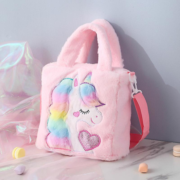 Tyttöjen Sling Bag Pehmoinen Olkalaukku Säädettävällä Hihnalla Päiväreppuun Vaellukselle Matkalle Multicolour