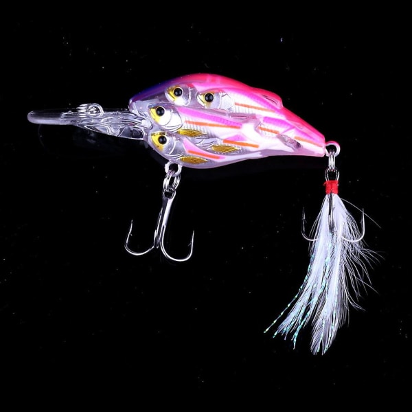 7,5 cm 9 g Dykdjup Crankbait Fiskedrag Swimbbait Artificiellt bete Fiske Wobblers Tillbehör 4