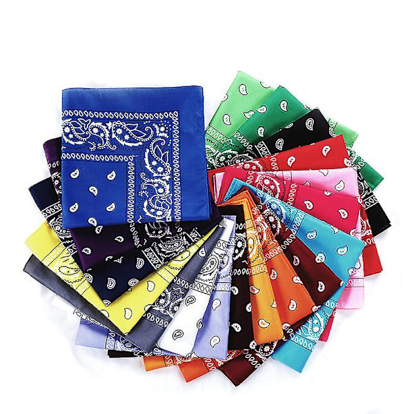 Fashion Hip Hop 100% Bomuld Bandana Firkantet Tørklæde 54cm*54cm Pink