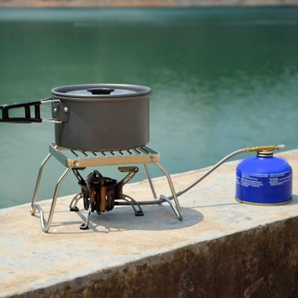 [LCS] Bærbar Sammenklappelig Grill Universal Rustfrit Stål Campingstativ