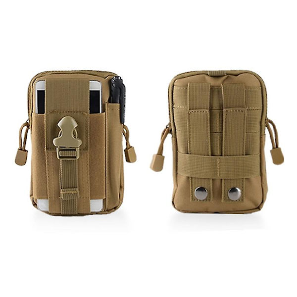 Midjeväska för män, avslappnad, slitstark midjeväska, bälte, canvas, multifunktionell militärväska Army Green