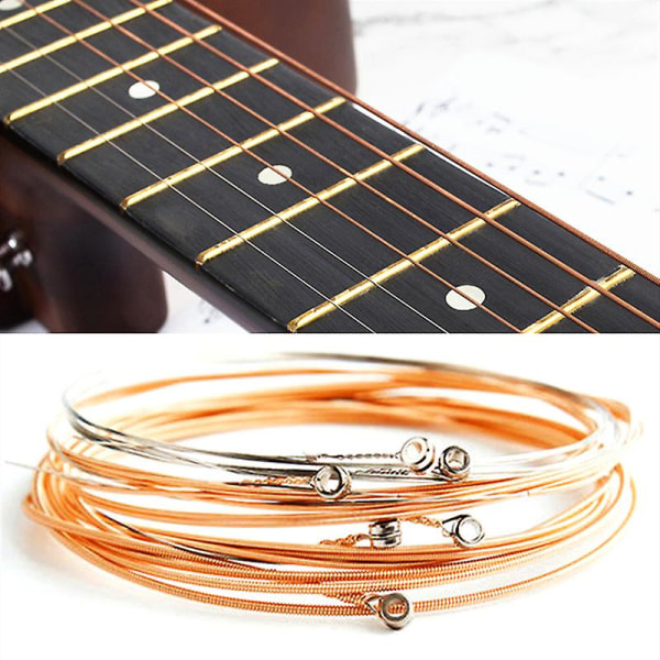 6 stk. rene kobberstrenger 1-6 for klassisk gitar