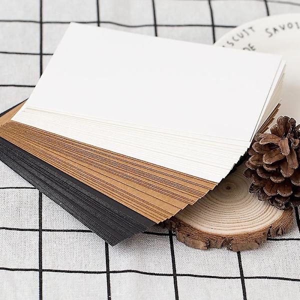 20 kpl/erä luovia tyhjiä postikortteja Kraft-pahvia mustavalkoista DIY-leikekirjaa graffitipaperia retro-onnittelukortti paperitavara