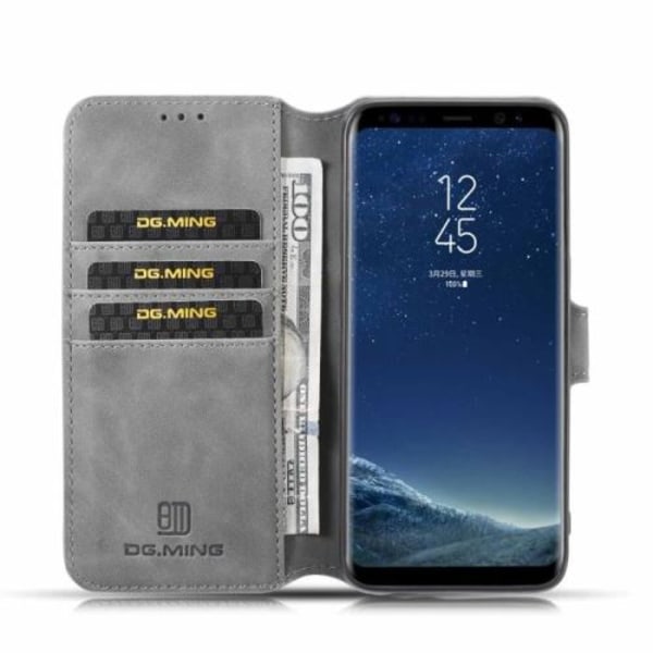 Galaxy S8 Skal SM-G950F, Plånboksfodral i Läder med 3 Kortplatser