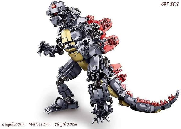 [LCS]Godzilla 2 Monster King Puzzle Samlet Byggeklods Legetøjssæt (Godzilla)