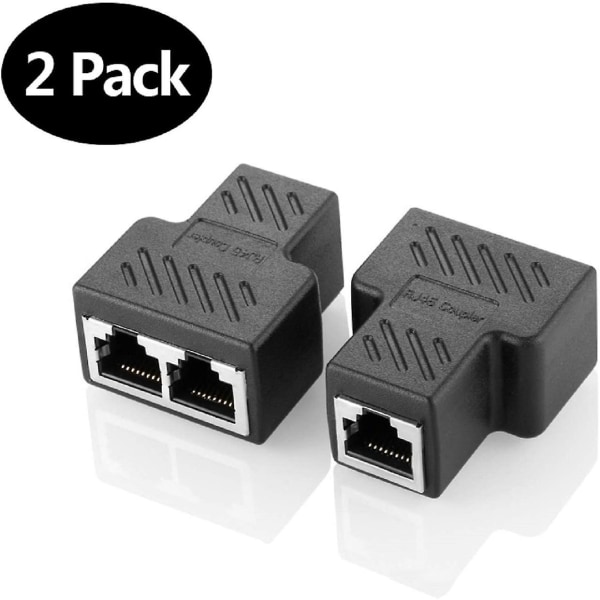 2 kpl RJ45-jakajaliittimet Adapteri 1-2 Ethernet-jakaja Kytkin Kaksoispistorasia HUB-liitäntä Kosketus Modulaarinen pistoke Yhdistä verkko LAN Internet C