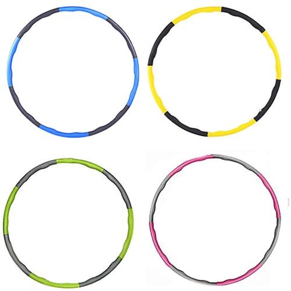 VIKTAD HOPFÄLLBAR HULA HOOP TRÄNING VADDERAD MOTION GYM TRÄNING HULA hoop pink and grey