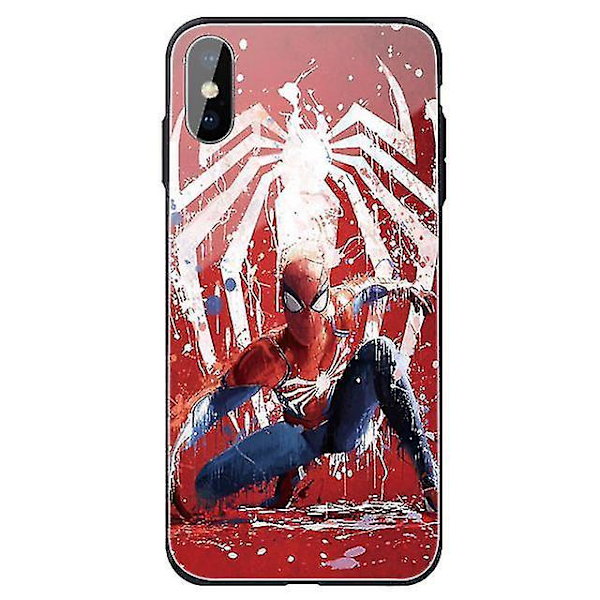 Spiderman Personligt Tilpasset Hærdet Glas Cover til Apple iPhone 7 Plus / 8 Plus