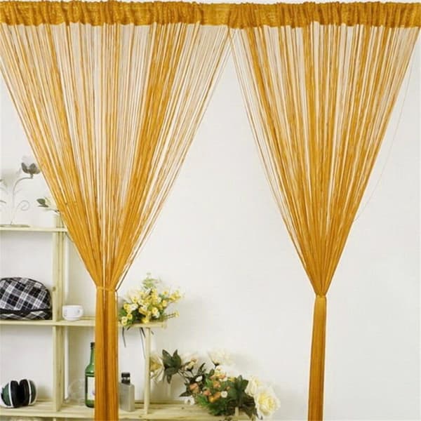 [LCS]Snor Gardin Hengende Perlegardiner GULL - Perfekt gold