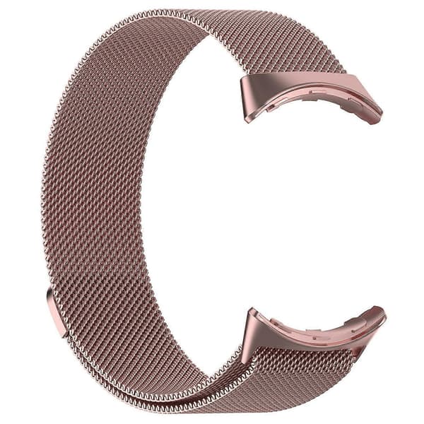 Til Google Pixel Watch 3 45mm Milanese Bånd Rustfrit Stål Magnetisk Mesh Urrem Multicolor Rose Pink