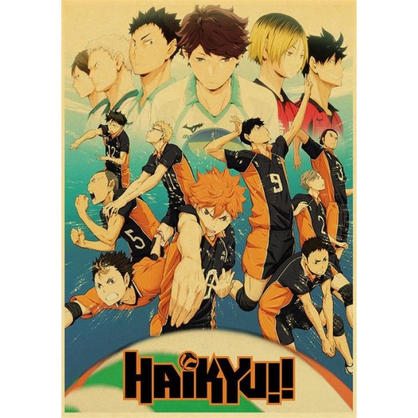 Affisch Haikyuu Saison 4 Anime --42 x 30 cm (Stil 01)
