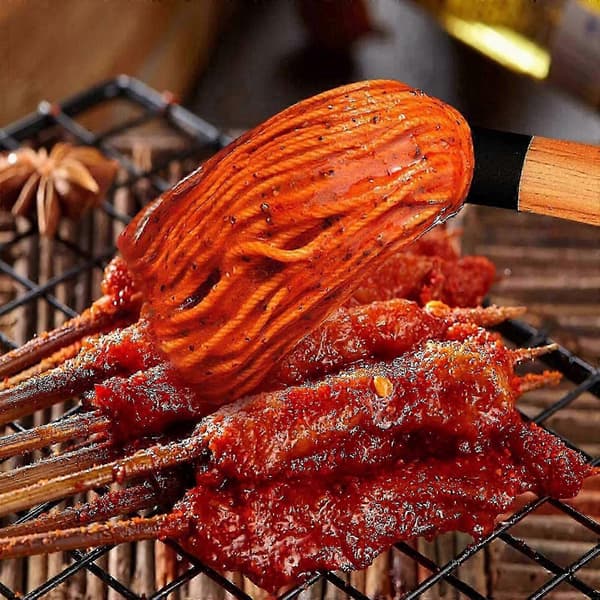 BBQ-sivelymopit 18 tuuman grillisivellin puisella pitkällä varrella f74 1Set