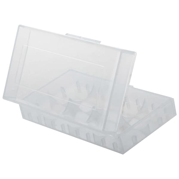 4X Box för 18650 Batteri Transparent Batterihållare Transparent