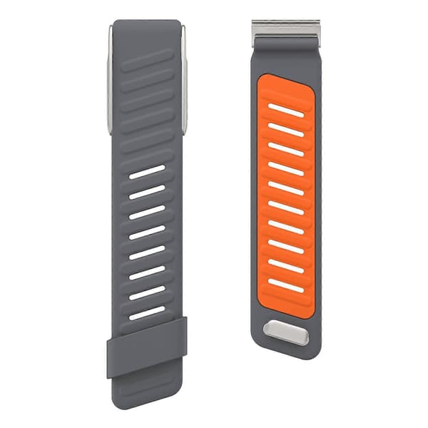[LCS]Silikoninen urheilukellon ranneke Dark Grey Orange For WHOOP 5.0 Electrocardiogram