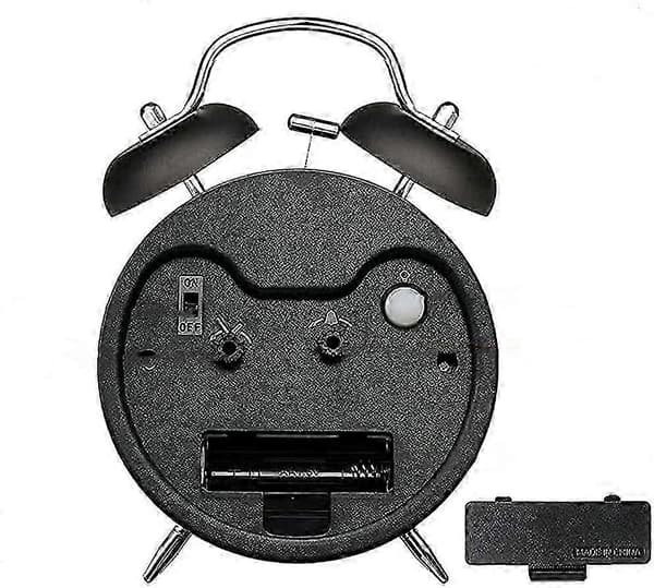 [LCS] Analog väckarklocka, dubbelklocka högljudd väckarklocka för tungsovare