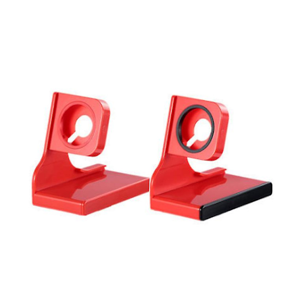 Trådløs Opladerstation Holder Båndbeslag Stand Til Apple Watch Alle Serier red