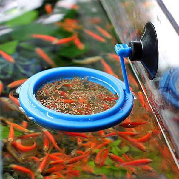 Ny akvariefoderring fisk tank station flytande matbricka matare 3