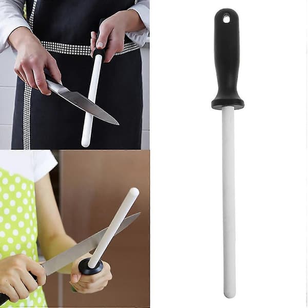 8\" keramisk slipestav med ABS-håndtak for knivblad