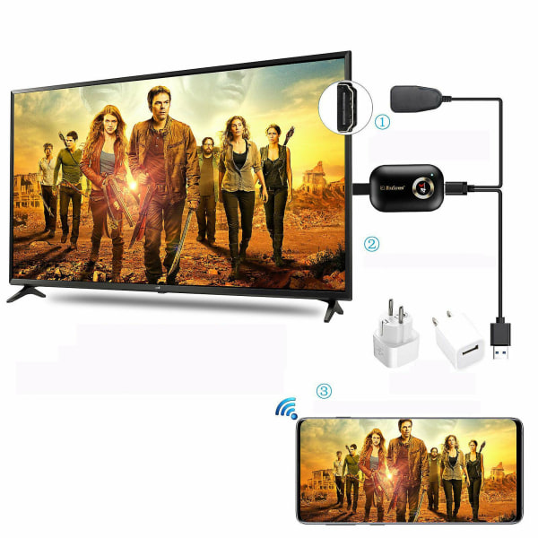 4k 1080p Hdmi TV Display Adapter Airplay Dlna Stick för Android/mac/ios
