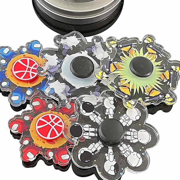 Naruto Fidget Spinners Stress Relief Leksaker för Barn Dynamisk snurr