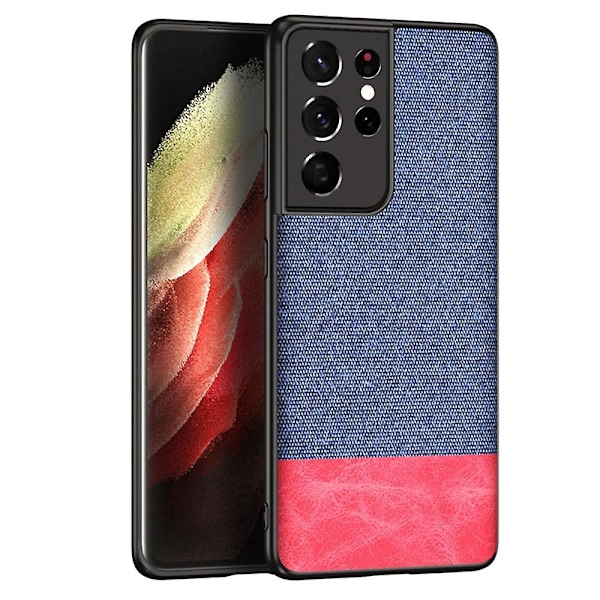 Stoffdeksel for Samsung Galaxy S21 Plus 5g / Galaxy S21 5g Red Blue Galaxy S21 Plus 5G