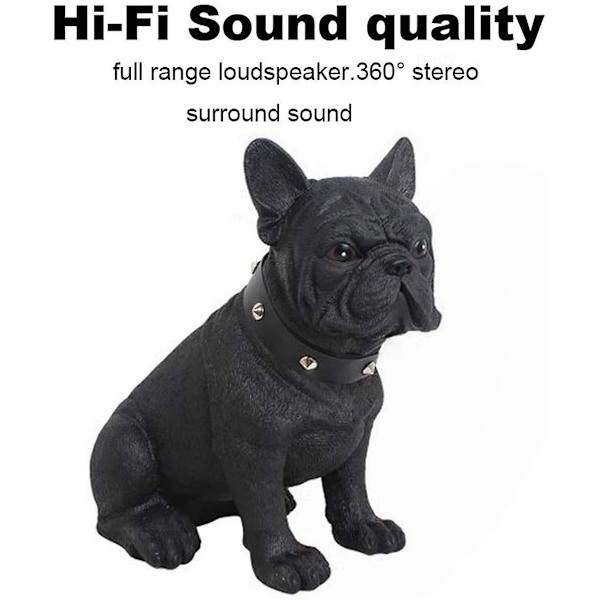 Sittande Fransk Bulldog Bluetooth-högtalare, lämplig för mobil p