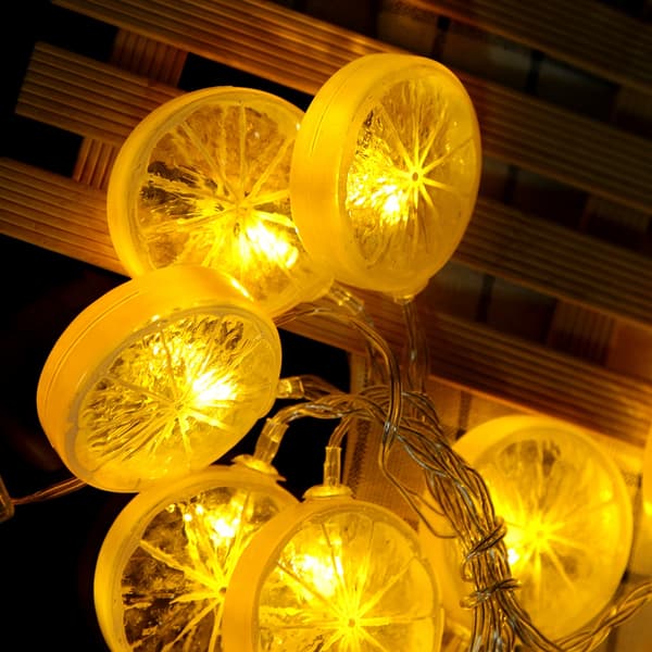 [LCS]1.5m 10 LED String Light Garden Christmas Light Holiday Party Decoration (Lemon) 0.1