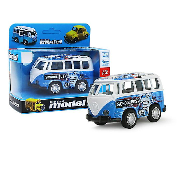 Pieni vedettävä liukuva metalliseosauto, simulaatioautomalli avattavalla ovella blue