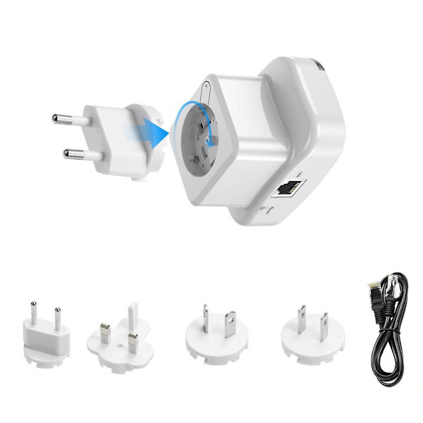 WiFi Signal Boosters Repeater Extender Räckviddsförstärkare Internet Nätverksförstärkare White
