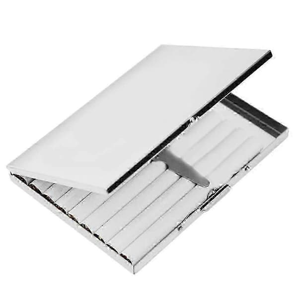 Bærbart cigaretetui i rustfrit stål - Slank opbevaringsboks til rygetilbehør