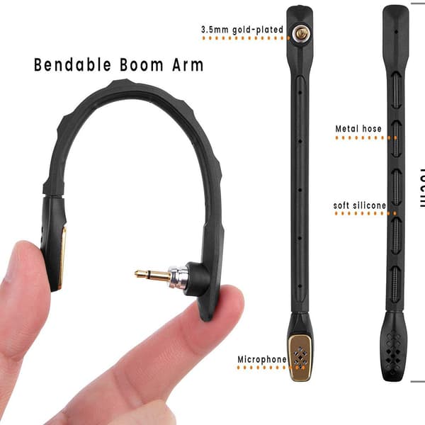 [LCS] Erstatningsmikrofon for Logitech ASTRO A40, A40 TR (hvit)