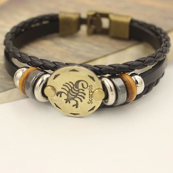 Skorpionen Stjärntecken Punk Armband