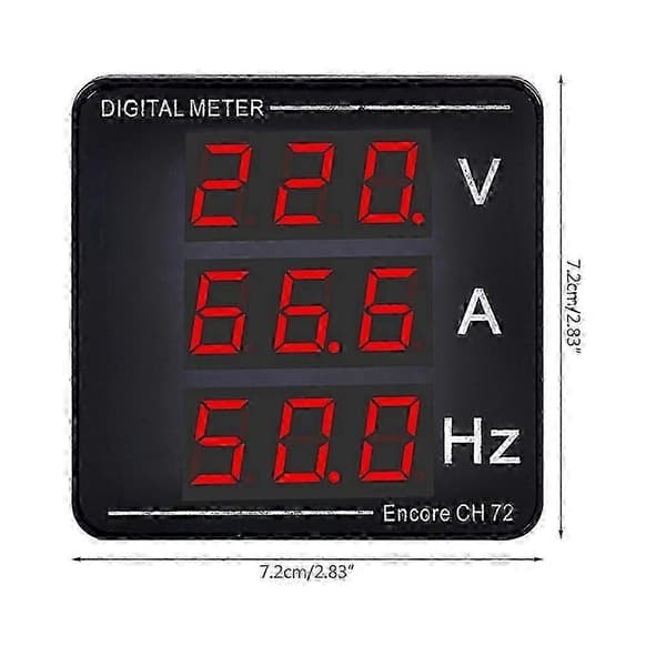 [LCS]Oppgradert spenningsstrømmåler Amperemeter Voltmeter Frekvens AC50-500V 1-120A