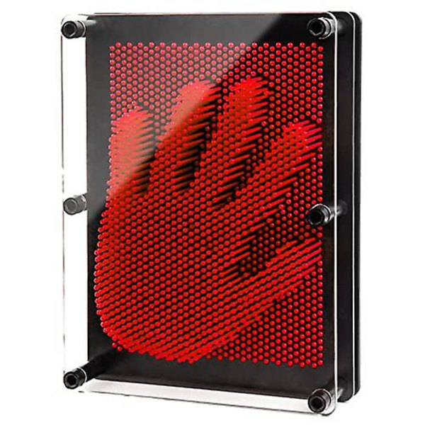3D Pin Art Leksak, Unik Plast Pin Art Tavla För Barn, Inspirerar Fantasi & Utmanar Sinne Red