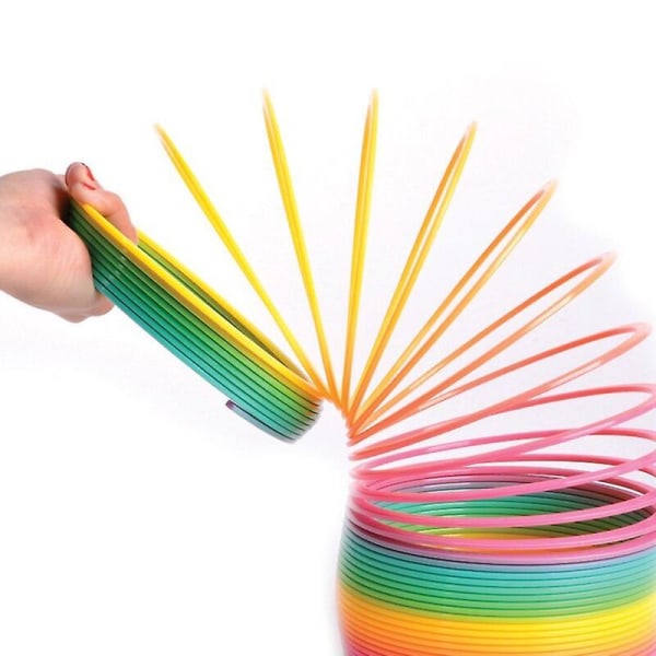 Färgglad Regnbåge Cirkel Magisk Cirkel Nerför Trappor Kreativ Dekompression 7 Färgers Spiral 7.5x6.5cm