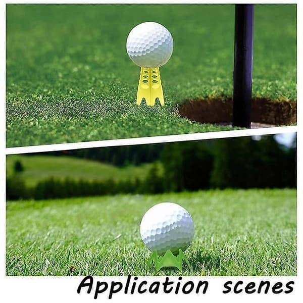 [LCS]Golf Simulator Tees, 18 stk. Indendørs Golf Tees Golfmåtte Tees Plast Golf Tees Trænings Golf Tees, Høj + Kort