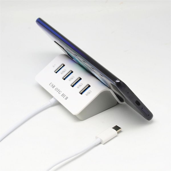 Type-c Hub Multifunktionell Mobiltelefonhållare Usb 2.0 Hub