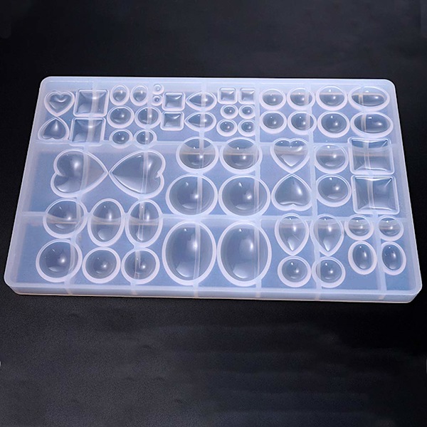 Silikone Resin Støbeforme Sæt Krystal Epoxy Støbeform DIY Håndlavede Smykker Krystal Patch Støbeform Tids Gem Patch Vedhæng Silikone Støbeform