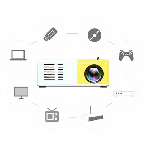 [LCS]Ny 1080P hemmabioprojektor USB HDMI AV SD Mini bärbar H
