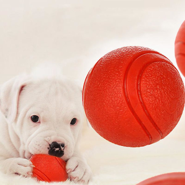 Hundleksak Gummiboll Bitresistent Hundvalp Teddy Pitbull Djurtillbehör