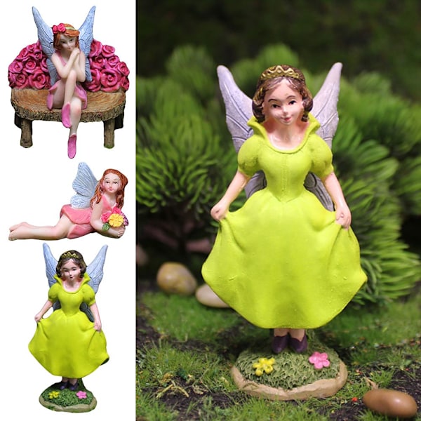 Miniatyr Fe Figuriner Vakre Vinger SETT SETT Set Set
