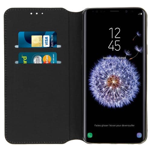 [LCS]Galaxy S9 cover Folio cover Kortholder Støttefunktion Sort
