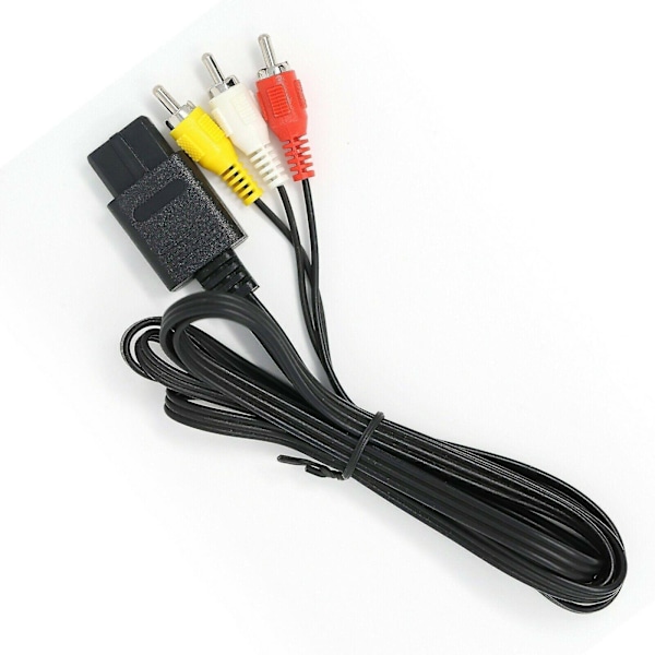 Snes Gamecube Tv Kabel N64 Av Video Ledning Rca Audio