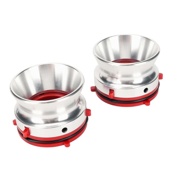 1 par NAB-navadaptere, professionel poleret aluminium spole-til-spole båndåbner til Studer ReVox, Akai, Teac, sølv
