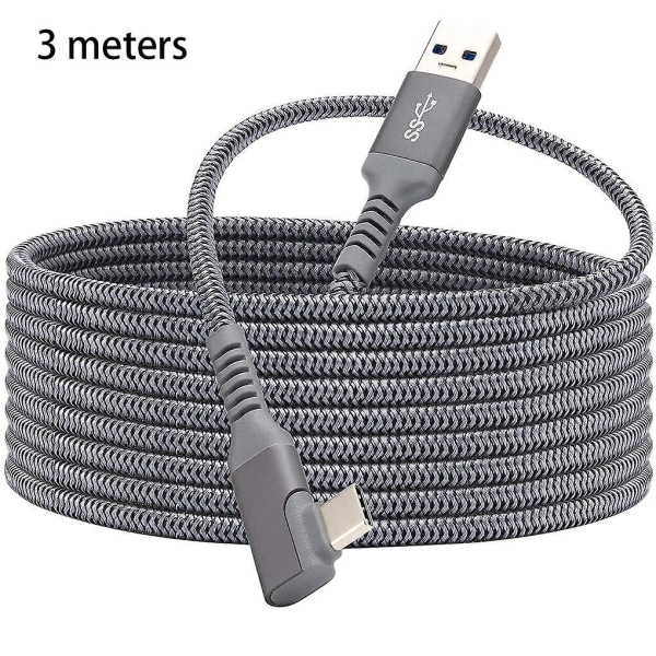 3/5/6M för Oculus Quest 2 Link-kabel USB 3.0 snabbladdningskablar för Quest2 VR dataöverföring snabba laddningar VR headset tillbehör 3m